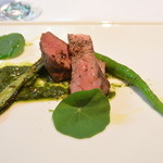 THE SODOH HIGASHIYAMA KYOTO - 2015/06 ﾗﾝﾁ The SODOH \5,500 滋賀県産蔵尾ポークの炭火焼き 伏見唐辛子と四角豆 サルサヴェルデ