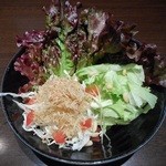 元祖 瓦そば たかせ - 旬野菜とじゃこのサラダ 2015.6