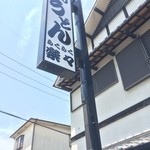 手造りうどん 楽々 - 看板♪