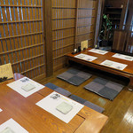 金七 - テーブル席。
      奥には個室もあるようでした。
      