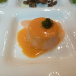 オステリア ブッコ - トマトのパンナコッタ＋バジルソーズ添え