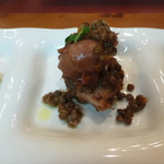 オステリア ブッコ - 明石蛸とレンズ豆の軟らか煮込み