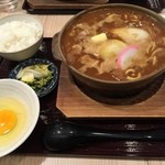 横浜なかや - 名前忘れましたが ジャガバター入りの味噌煮込みうどん！