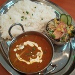 南インド料理 マハラニ - カレーライスセット650円