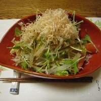 名古屋コーチン 一鳳  にしき - 先ずはジャコと大根の和風サラダから出て来ました