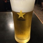 らーめん むつみ屋 - ほろ酔いセットの樽生グラス