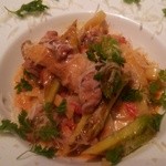 代官山ASO チェレステ 二子玉川店 - フランス産仔兎と白神あわび茸のクリームソースパスタ