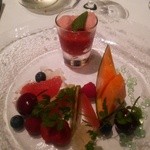 代官山ASO チェレステ - デザートの代わりに出してもらった美しいフルーツ