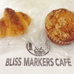 BLISS MARKERS CAFE - プチクロワッサン(メープル)55円＋税＆マフィン160円＋税