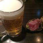 獅龍 - 生ビール&お通し