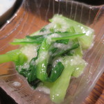 こはなカフェ - 小松菜のとろろ和え
