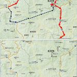 グリーンポート宮嶋 - 豊根グリーンポート宮嶋と茶臼山位置関係図（愛知県）食彩品館.jp作成