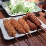 串かつラブリー - 串カツ６本