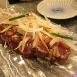 銀座魚勝 - 鰹塩炙り酒盗和え