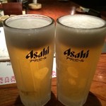 酒菜家 - アサヒ熟撰中ジョッキ550円