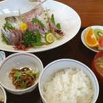 和食 ことしろ - アジのお造り定食