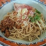 石臼玄麦自家製らーめん 丸竈 - 汁なし担担麺。冷たいタイプです。