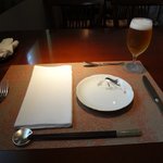 Stras jour - テーブルセッティング・ノンアルビール