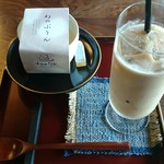 黒豆スイーツ&カフェ ささらい - 幻のプリンとアイスカフェオレ