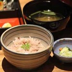 イチ - 五穀ご飯、香の物、沢煮椀