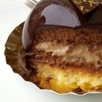 中はこんな感じに層状になっています。なめらかな食感。