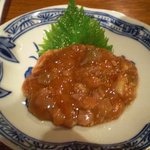 尊尊我無 - まぐろ酒盗みょうがあえ