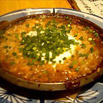 魚魚や 一八 - イカの肝焼きを食べた後はご飯を加えてリゾット風にアレンジ