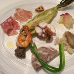 Convivio - 前菜の盛り合わせ 2015.6ランチメニューより。