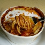 リーフハウス - エッググラタンスパゲティの中身、具だくさん