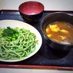 バハティー板花 - あだち菜うどん(カレー)