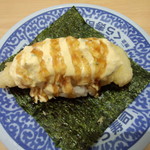 無添くら寿司 - いか天南蛮手巻き（一貫）<税込>108円(2015.06.13)