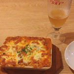 Capriccio - ナスのミードグラタン/スーパードライ