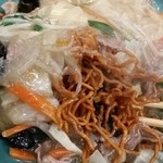 大養軒 - 中太の揚げそば