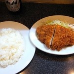 とんかつ店 みのや - ライスの量も凄いです