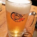 豚の晴れぶたい - 生ビール（モルツ）