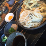 山元麺蔵 - ゴボウ天のセット