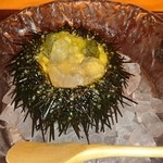 一心鮨 光洋 - 雲丹とホッキ貝のジュレ。ともに青森産だそうで。