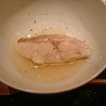 一心鮨 光洋 - ノドグロの蒸し寿司。柚子香る餡がかかってます。