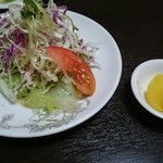 紹興酒家 - セットのサラダとお漬物