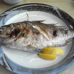 やま弥 - 朝からでかい鯛の塩焼き！！ 