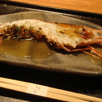 祇園 さゝ木 - アカザエビの炙り