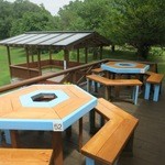 ツキサップじんぎすかんクラブ - 森林の中の席。