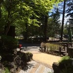 平成軽井澤食堂 - お店の入り口から見た風景