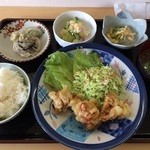 里は晴れる屋 - 鳥天ぷら定食　￥680