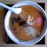 滝の茶屋 孫左衛門 - 味噌ラーメン：６８０円（税込）【２０１５年６月撮影】