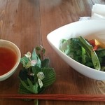 ヒルトコ カフェ - 箸置きのブーケ、可愛いから貰って帰りました♪