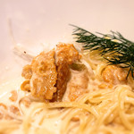 カバルッチョベルデ - 生ウニと白ネギのスパゲッティクリームソース