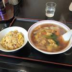 新華 - 広東麺＋半チャーハンのランチセット