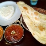 Indo Kare-Namasute - マトンカレー、チキンカレー、ナン、ライス(^O^)