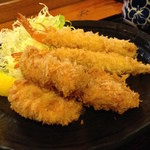 盛り合わせ（ヒレカツ3、エビフライ2）
